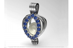 Sapphire My Peerless Pearl  Pendant