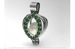 My Peerless Pearl Emerald  Pendant