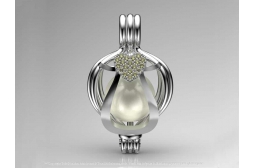 Citrin Single Heart Pendant