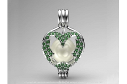 Emerald Butterfly Pendant