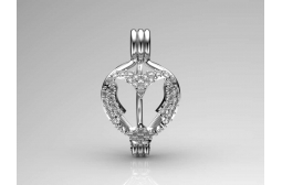 Diamond Butterfly Pendant Setting Only