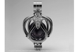 Tulip Garden Tahitian Pearl Pendant