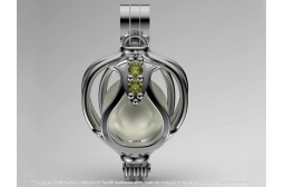 Citrin Tulip Garden Pendant