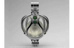 Emerald Tulip Garden Pendant