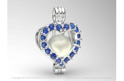 Sapphire Heart of the Ocean Pendant