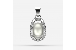 Endless Passion Pendant with Akoya Pearl