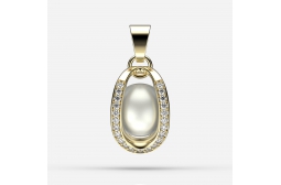 Gold Endless Passion Pendant Set