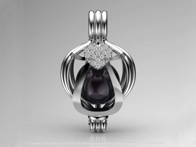Tahitian Single Heart Pendant