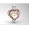 Ruby Heart of the Ocean Pendant