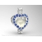 Sapphire Heart of the Ocean Pendant